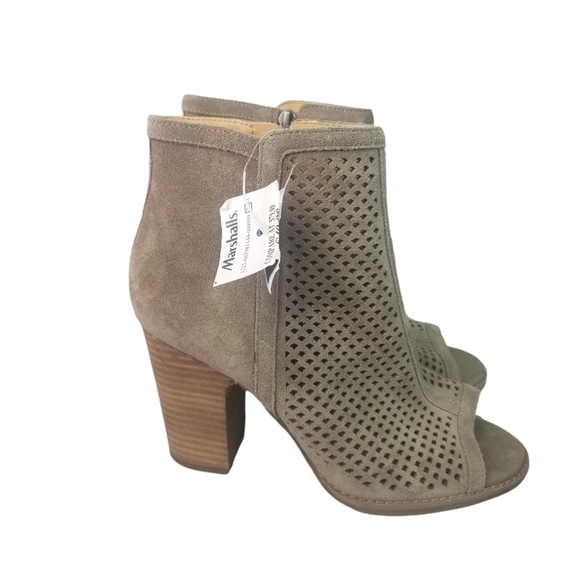 Lucky Brand Lakyn open toe suede booties - Picture 1 of 8